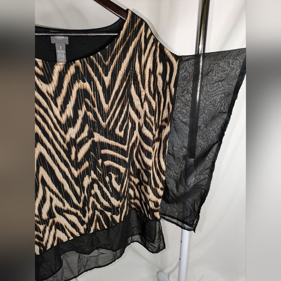Chico's Animal Print Blouse - Picture 2 of 9